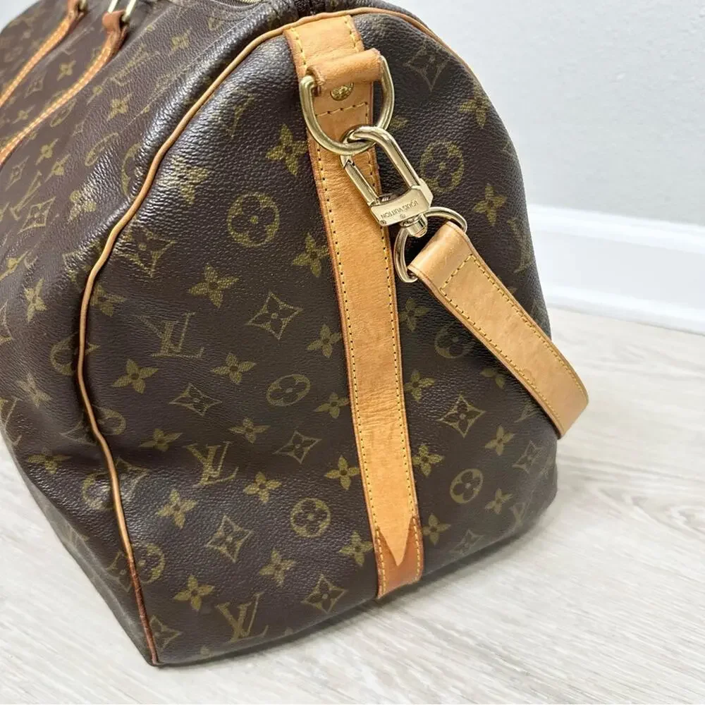 Louis Vuitton Keepall Bandoulière 55 Monogram Duffel Travel Bag - Picture 3 of 15